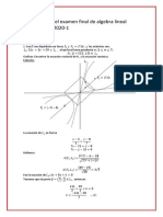 Solucionario Del Examen Final de Algebra Lineal