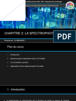 Medjaoui Chapitre 2 LA SPECTROPHOTOMETRIE M2 Biochimie Techniques Danalyses