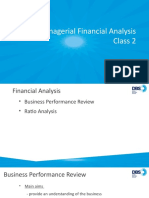 Managerial Financial Analysis Ratios