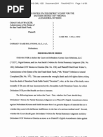 Farah Summary Judgment Order