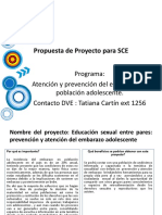 Esquema SCE Propuestas de Proyecto Por Programas Dirección de Vida Estudiantil