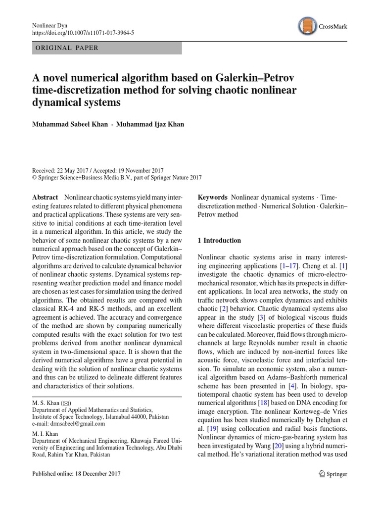 A Novel Numerical Algorithm Based On Galerkin-Petrov Time ...