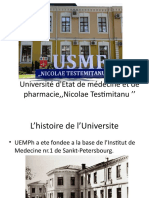 Université D'état de Médecine Et de Pharmacie