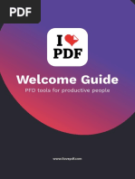 Welcome Guide: PFD Tools For Productive People