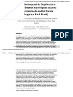 Variação Temporal Do Fitoplâncton e Dos Parâmetros Hidrológicos Da Zona de Arrebentação Da Ilha Canela (Bragança, Pará, Brasil)