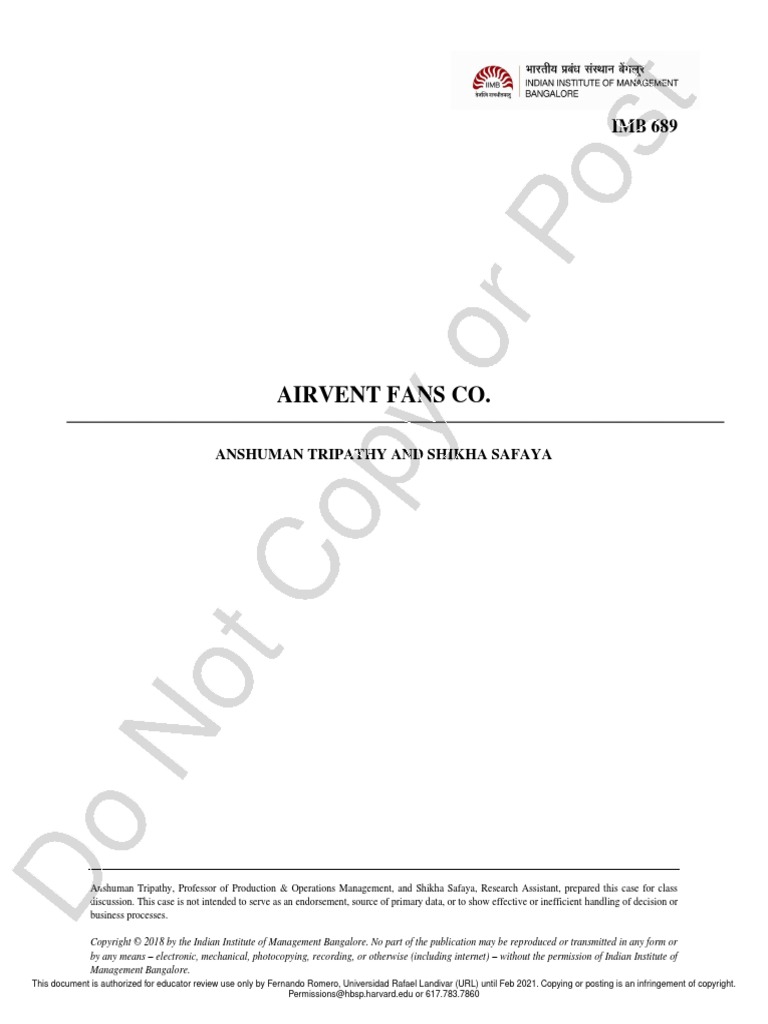 Airvent Fans Co PDF Electric Motor Paint