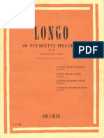 Longo - 40 Studietti Melodici Op. 43 Ristampa (Ed. Ricordi)