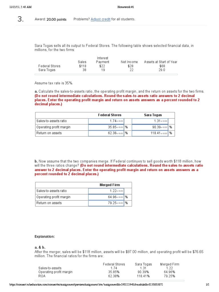 McGraw Hill Connect Question Bank Assignment 3 | PDF | Net Income ...