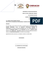 Carta de Aceptacion