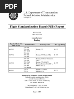 Flight Standardization Board (FSB) Report: U.S. Department of Transportation Federal Aviation Administration