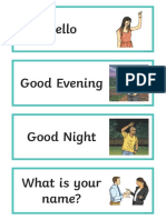 Greetings Flashcards English - Ver - 2