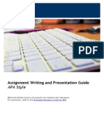 Guide To Assignment Writing APA