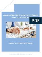 Manual Solicitud de Alta Online Adeslas