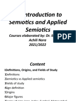 Applied Semiotics - An Introduction 1