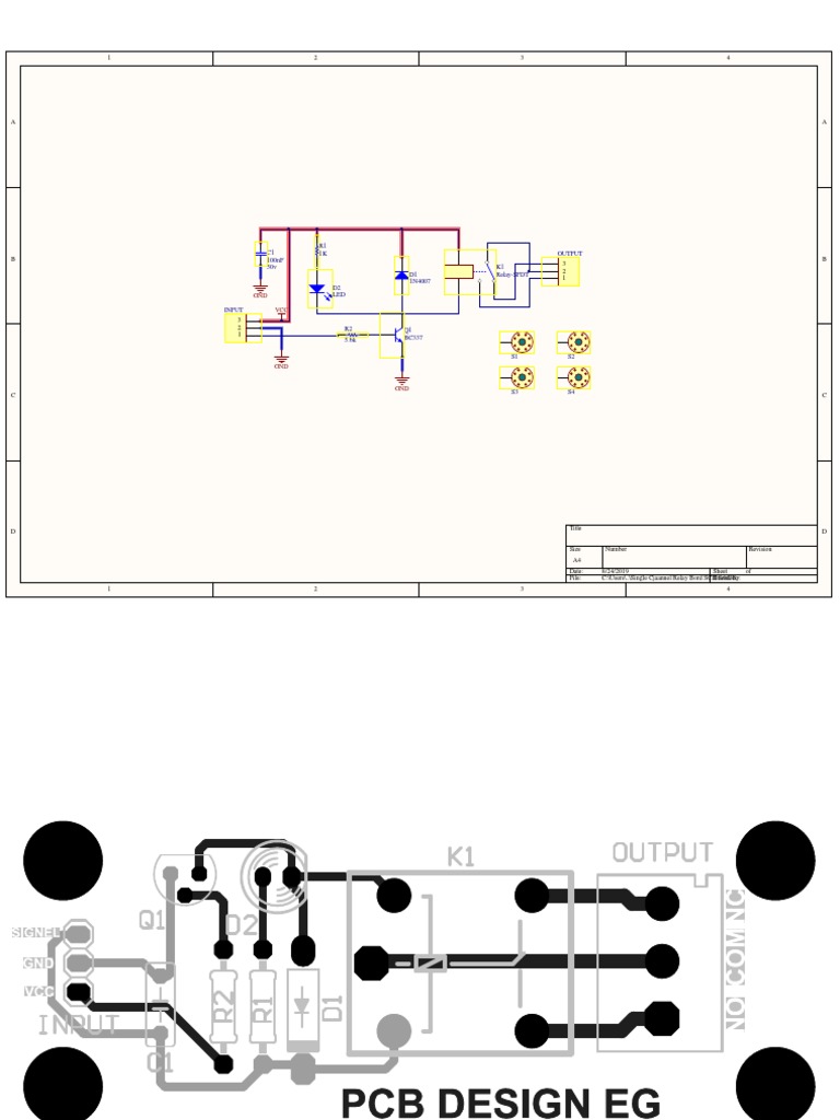Single Channel Relay Board Schematic | PDF