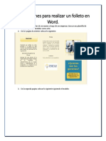 Instrucciones para Realizar Un Folleto en Word