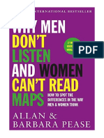 Why Men Don't Listen & Women Can't Read Maps: How To Spot The Differences in The Way Men & Women Think - Allan Pease