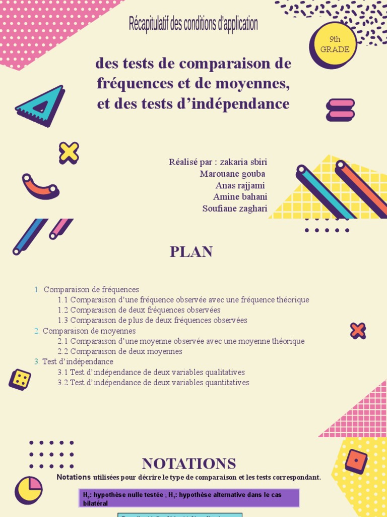 Stat Maths PDF Écart type Test du χ²