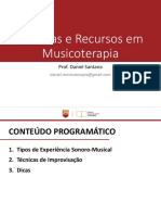 Técnicas e Recursos em Musicoterapia - Conteúdo Completo.