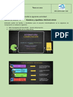 Tarea en Casa: Subir Al Moodle La Siguiente Actividad:: Quinto de Básica: B Nombres y Apellidos: NICOLAS AVILA