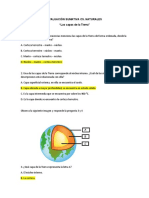 Evaluación Sumativa Cs. Naturales Las Capas de La Tierra