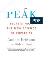 Peak: Secrets From The New Science of Expertise - Anders Ericsson