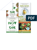 Ketotarian, How Not To Die, Cookbook and Plant Based Cookbook For Beginners 4 Books Collection Set - Will Cole