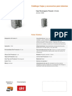 caja octogonal metalica - descripion