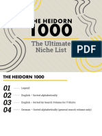 The Heidorn 1000 – the Ultimate Niche List (Standard Version) v2 (1)