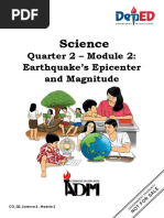 Quarter 2 - Module 2: Earthquake's Epicenter and Magnitude: Science