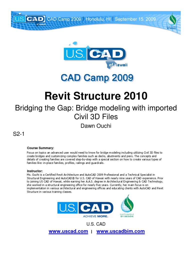 S2-1 Bridging The Gap DO | PDF | Autodesk Revit | Computer Aided Design