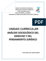 Programa de Analisis Sociologico Del Derecho (Ubv)