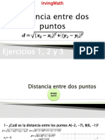 Distancia Entre Dos Puntos - Ejercicios 1-3