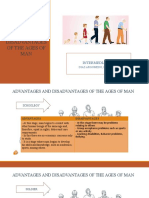 Advantages AND Disadvantages of The Ages of MAN: Intermediate 12