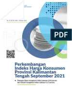 Inflasi Kalimantan Tengah September 2021