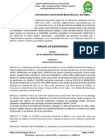 Manual de Convivencia Escolar de la Institución Educativa La Buitrera