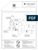 Bateria Wannowa Podtynkowa Termostatyczna Omnires Y1236 KCR Instrukcja Montazu 47498 213227036