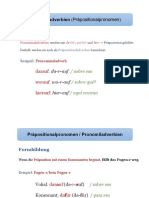 Gramm Präpositionalpronomen Pronominaladverbien Sih B2 E3