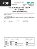 Hamaca Crude Upgrader Project Epc Buildings: Electrical Descriptive Memory