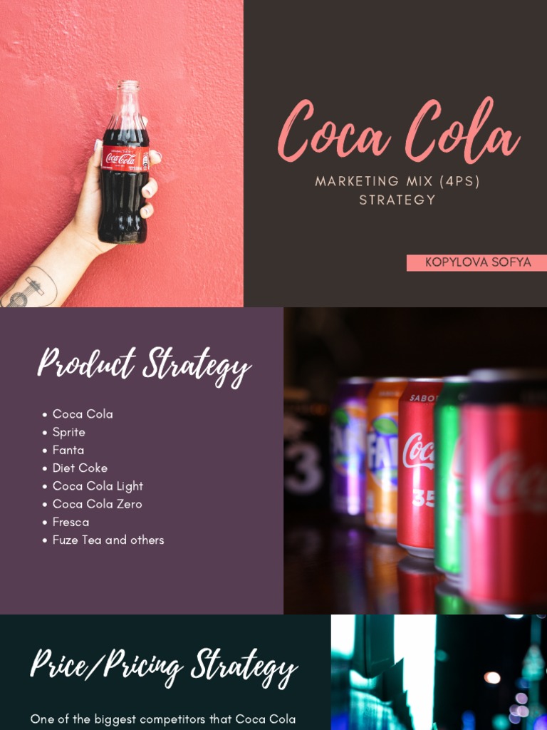 Coca Cola Marketing Mix (4Ps) Strategy PDF