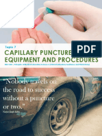Capillary Puncture Equipment and Procedures: Topic 7
