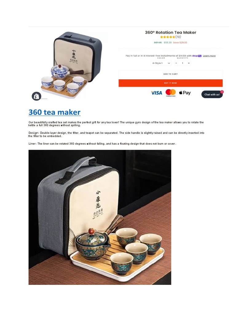 360 Tea Maker | PDF