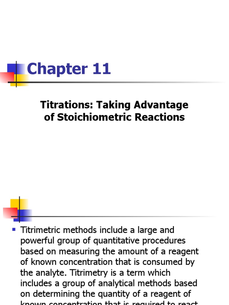 An InDepth Explanation of Titrimetric Analysis Methods, Calculations