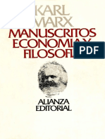 Manuscritos de economía y filosofía - Karl Marx