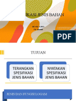 Spesifikasi Jenis Bahan