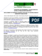 (AO - RCTS) Imlicación de Estudiantes de Enfermería y Tecnologías de La Salud en La Publicación Científica