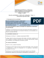 Guia de Actividades y Rúbrica de Evaluación - Fase 4 - Documento Ejecutivo PDF