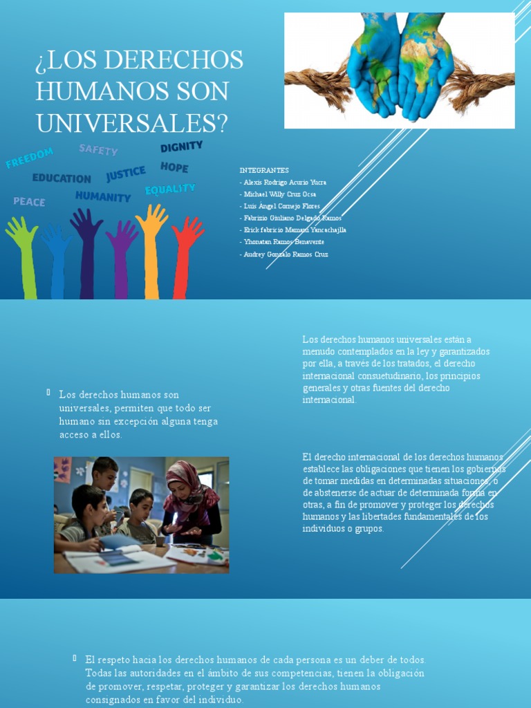 Los Derechos Humanos Son Universales.. | PDF | Derechos humanos | Gobierno