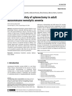 Efficacy and Safety of Splenectomy in Adult Autoimmune Hemolytic Anemia-2016