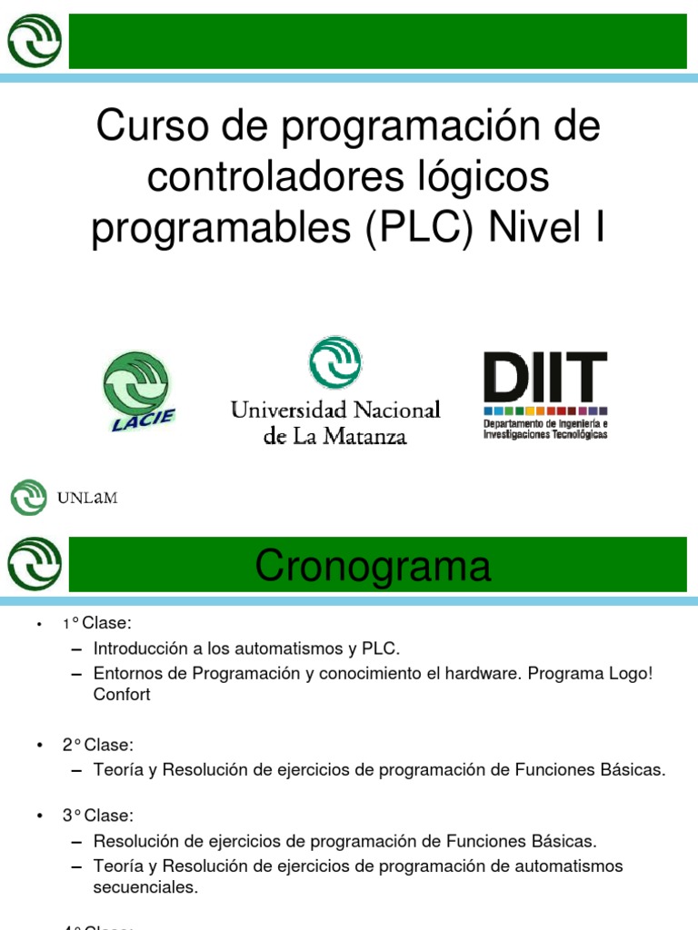 Clase 1 Curso PLC Nivel 1 2020 v2 | PDF | Controlador lógico ...